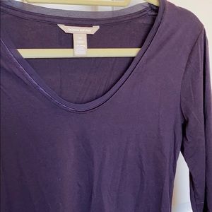 Banana Republic Long Sleeve Purple t-shirt